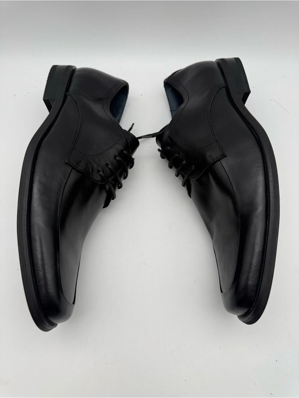 BRAND NEW Steve Madden Raddley Black Leather Oxfords Mismatch Sz R 9.5 / L 10